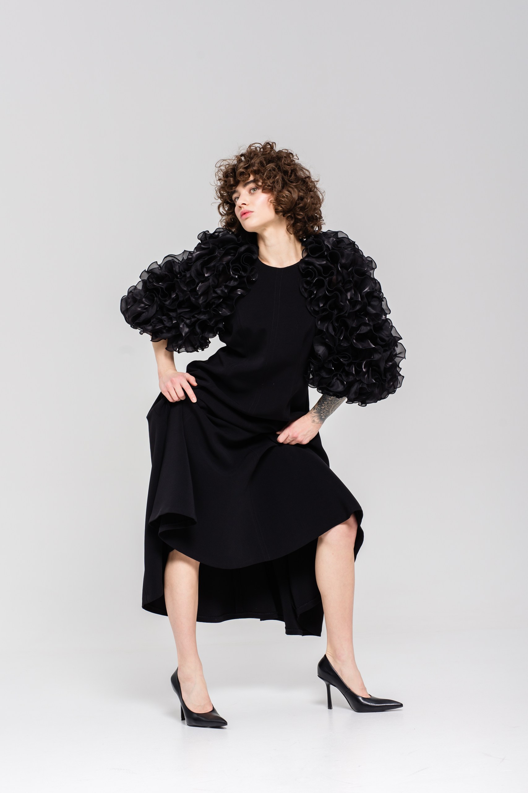 Платье фантазийное Матильда /черное/