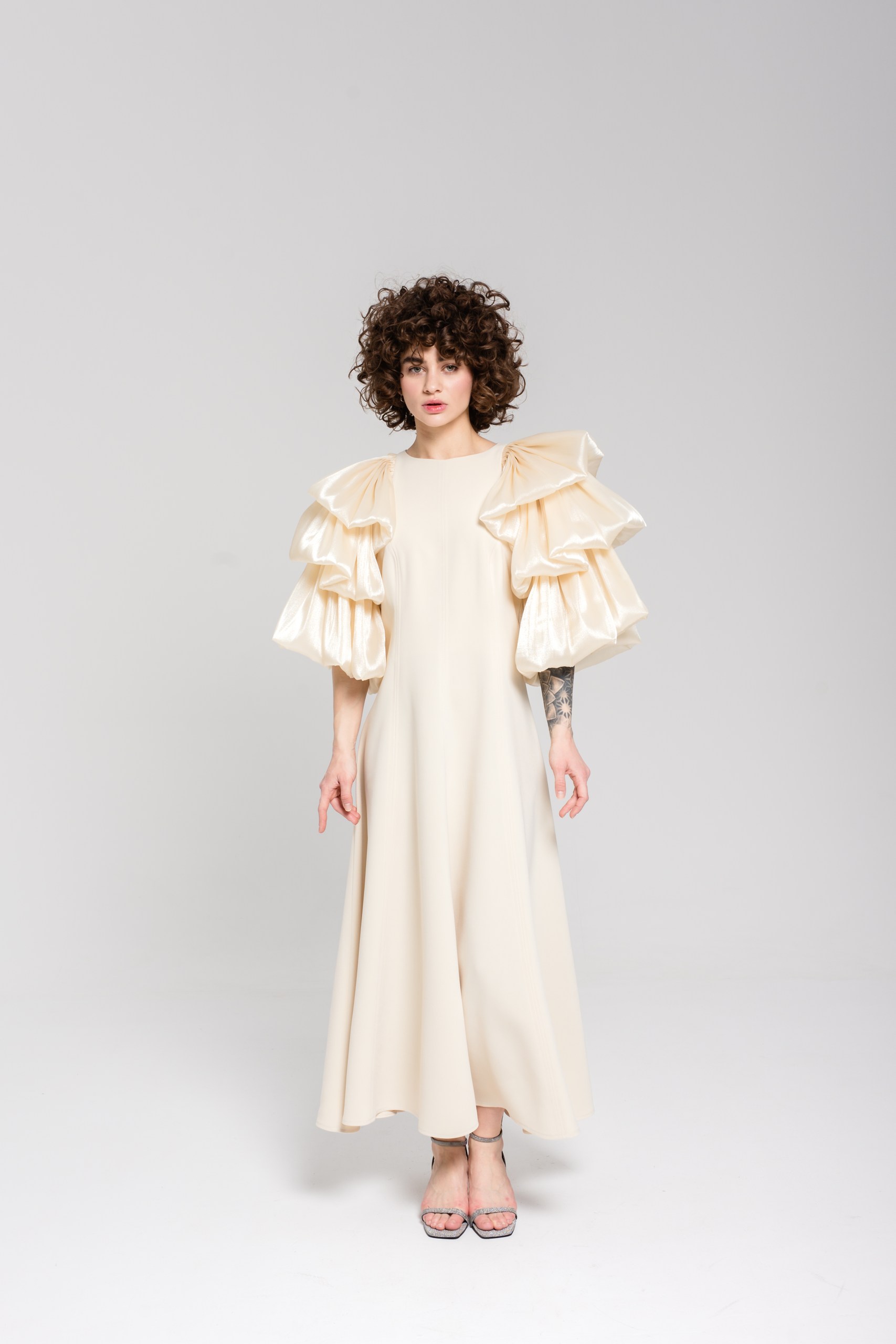 Платье фантазийное Матильда /молочное/