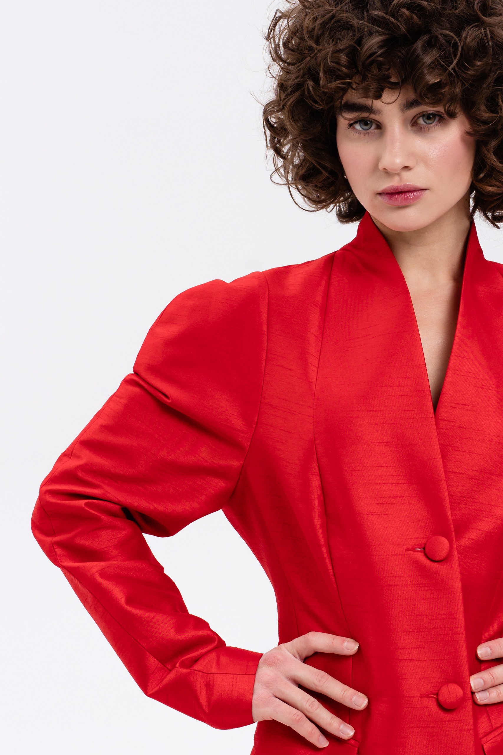 Платье красное в пол