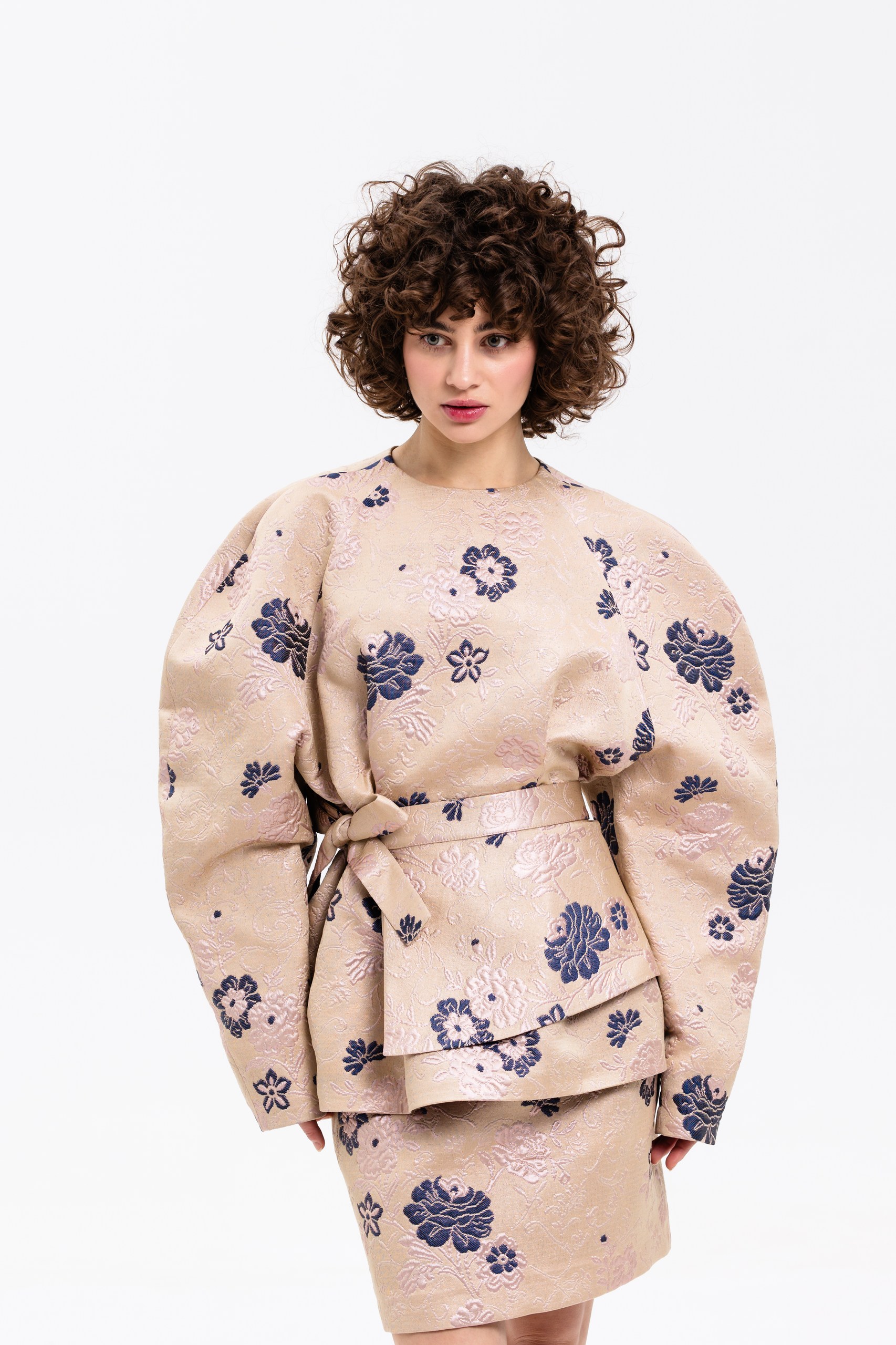 Жаккард свитшот розовое золото