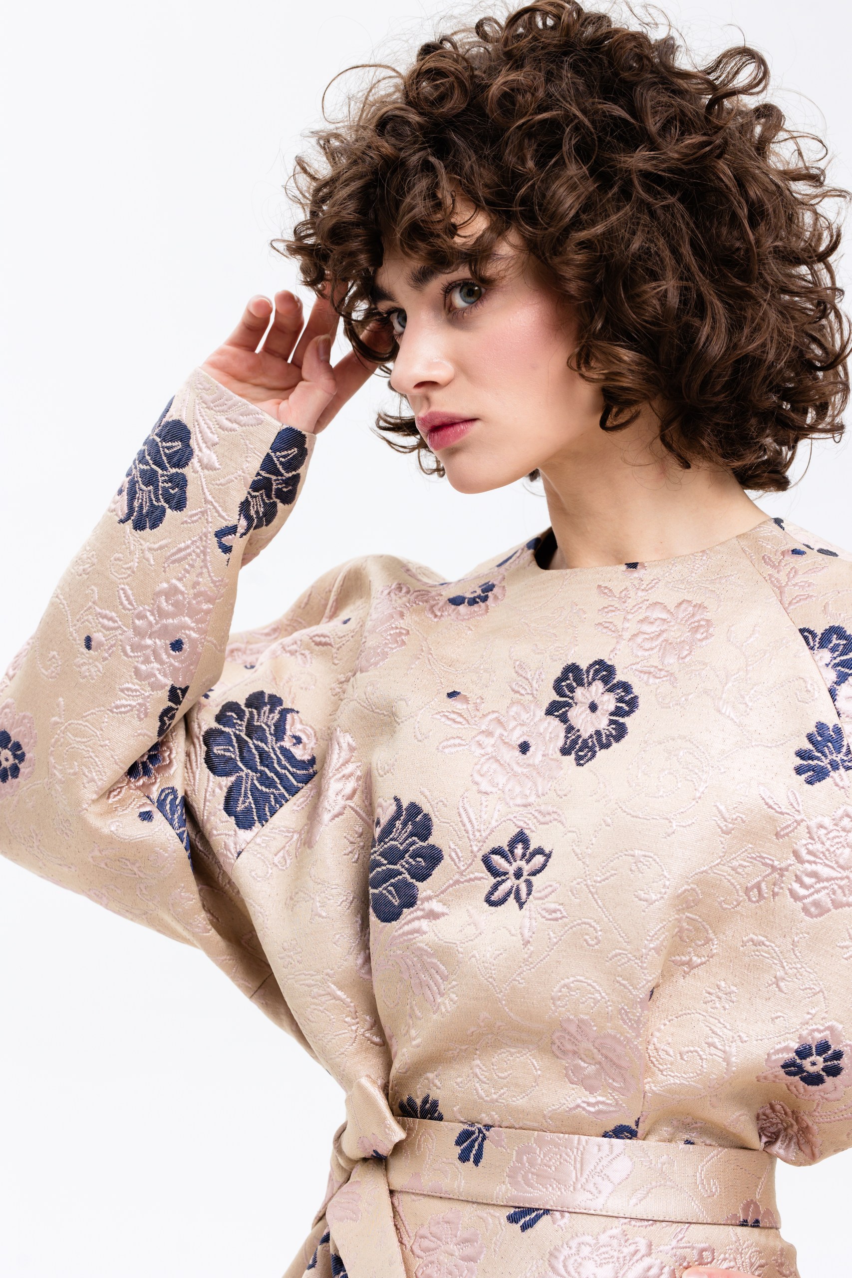 Жаккард свитшот розовое золото