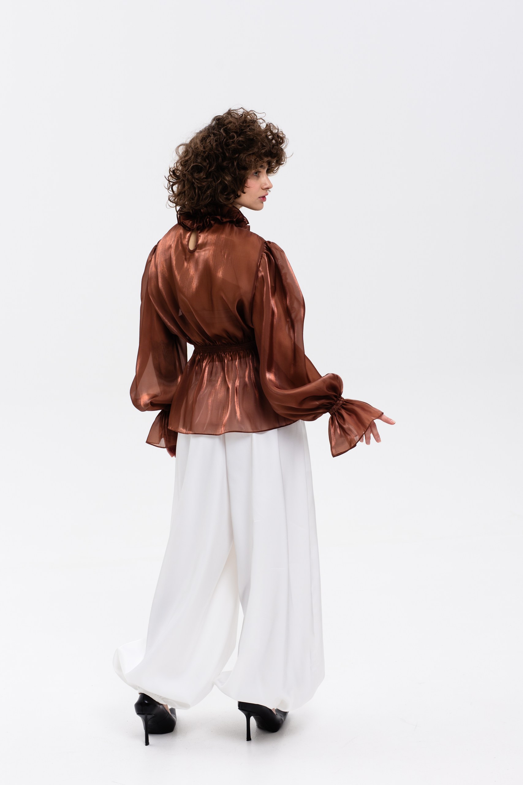 Брюки алладины белые